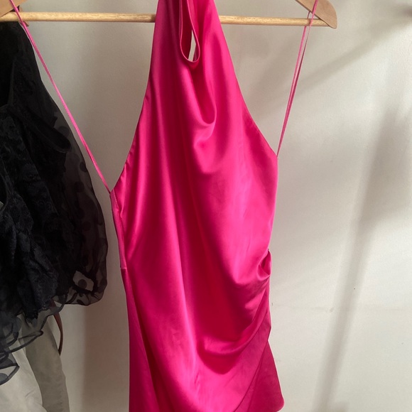 Pink silk dress - Picture 2 of 4